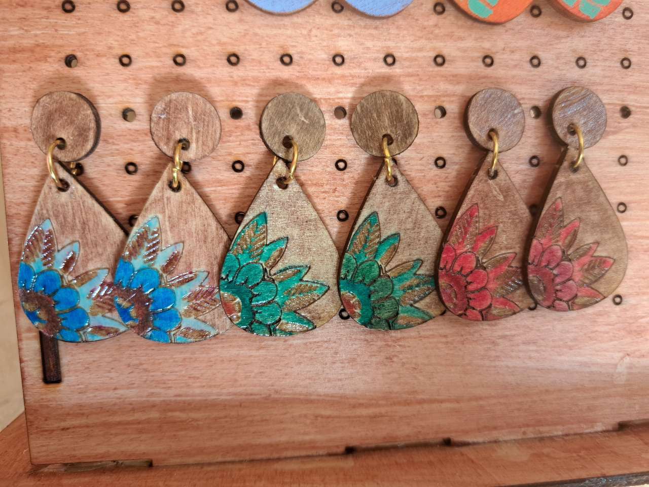 Pendientes Modelo Girasoles Oro