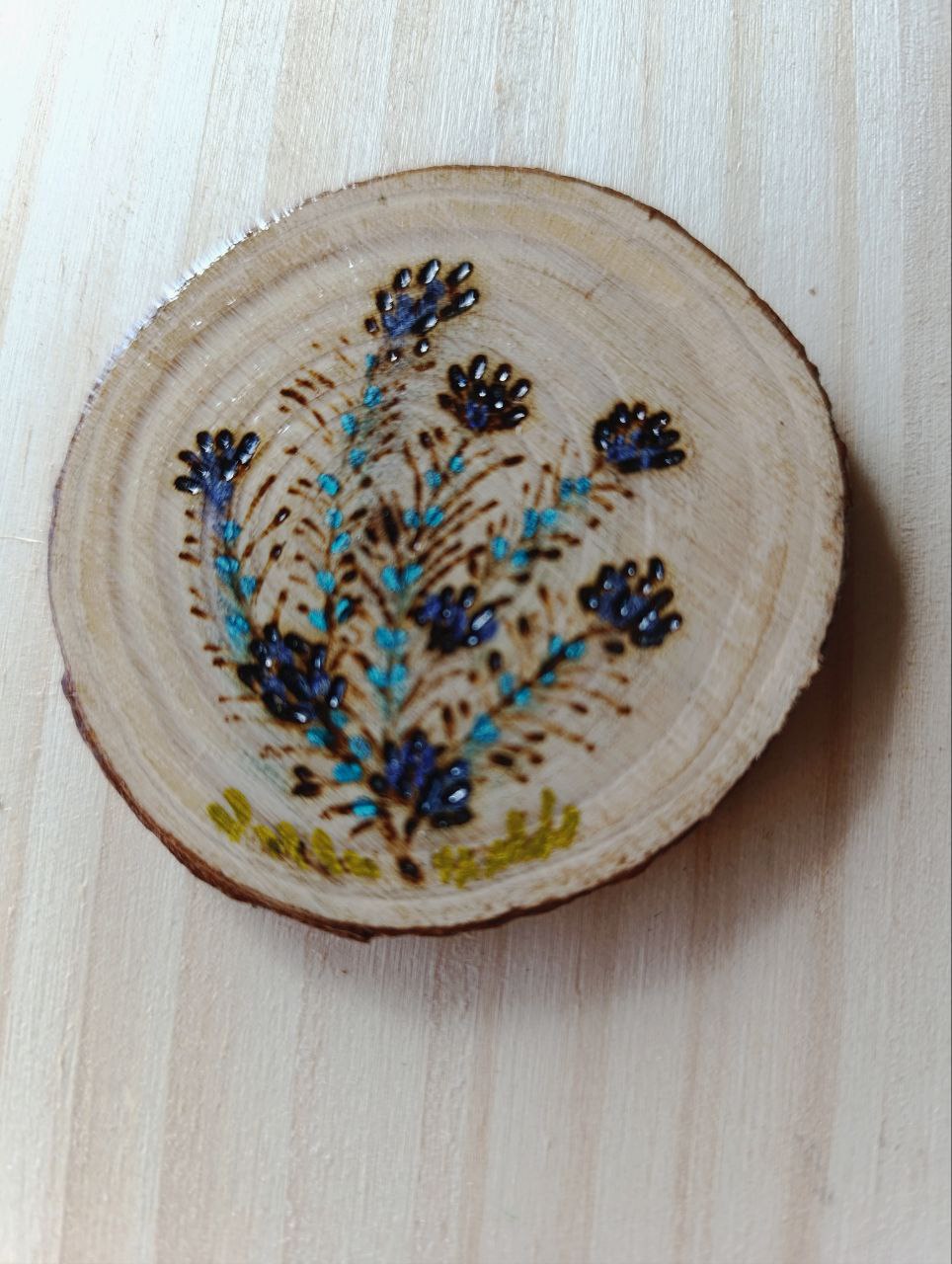 Rodaja Madera Pirograbada - Imagen 2