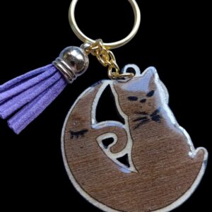 Llavero Modelo Gato de Luna