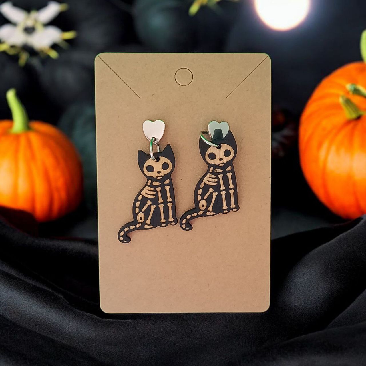 Pendientes Modelo Skellie Cat - Detalle del Engarce