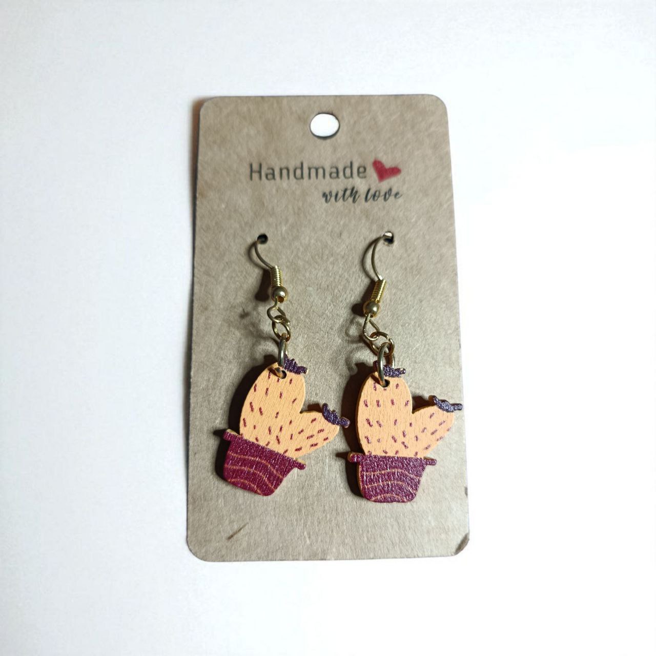 Pendientes Modelo Cactus multicolor