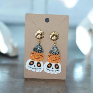 Pendientes de Halloween en acero inoxidable