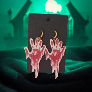 Pendientes Bloody Hand en color dorado
