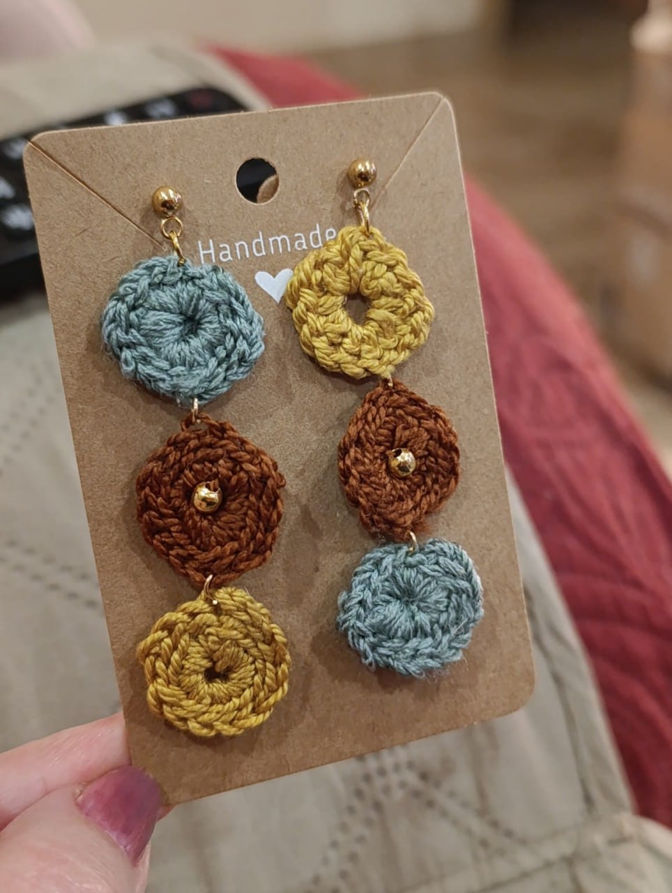 Detalles de los Pendientes Modelo Boho.